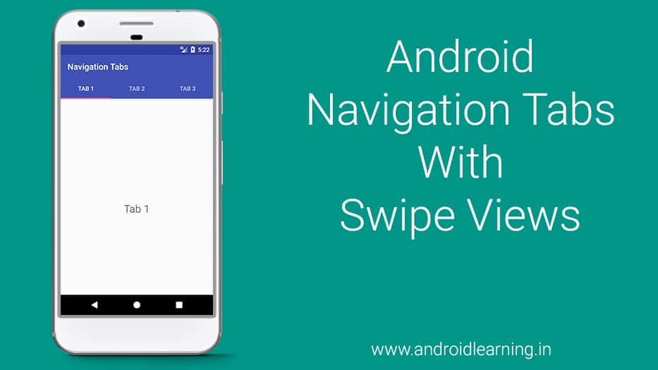 Android Navigation Tabs With Swipe Views