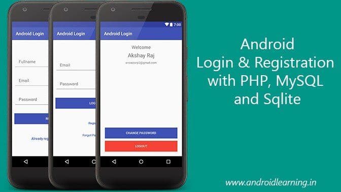 Android Login Registration System with PHP, MySQL and Sqlite