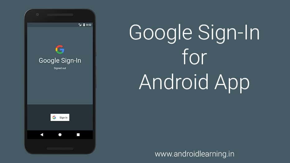 Google Sign-In for Android App